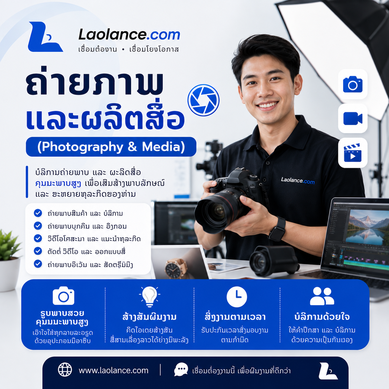 ການຖ່າຍຮູບ ແລະ ການຜະລິດສື່